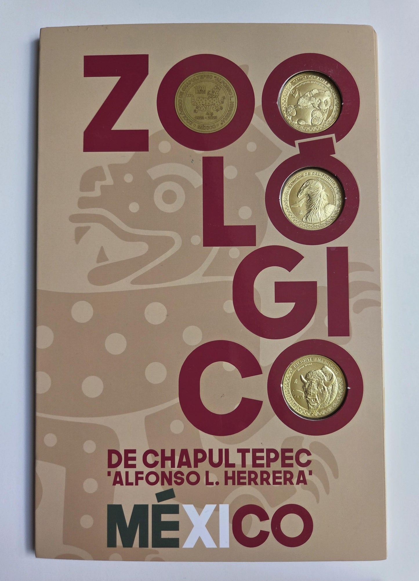 Set de Medallas Conmemorativas del 100º Aniversario del Zoológico de Chapultepec de la Ciudad de México.