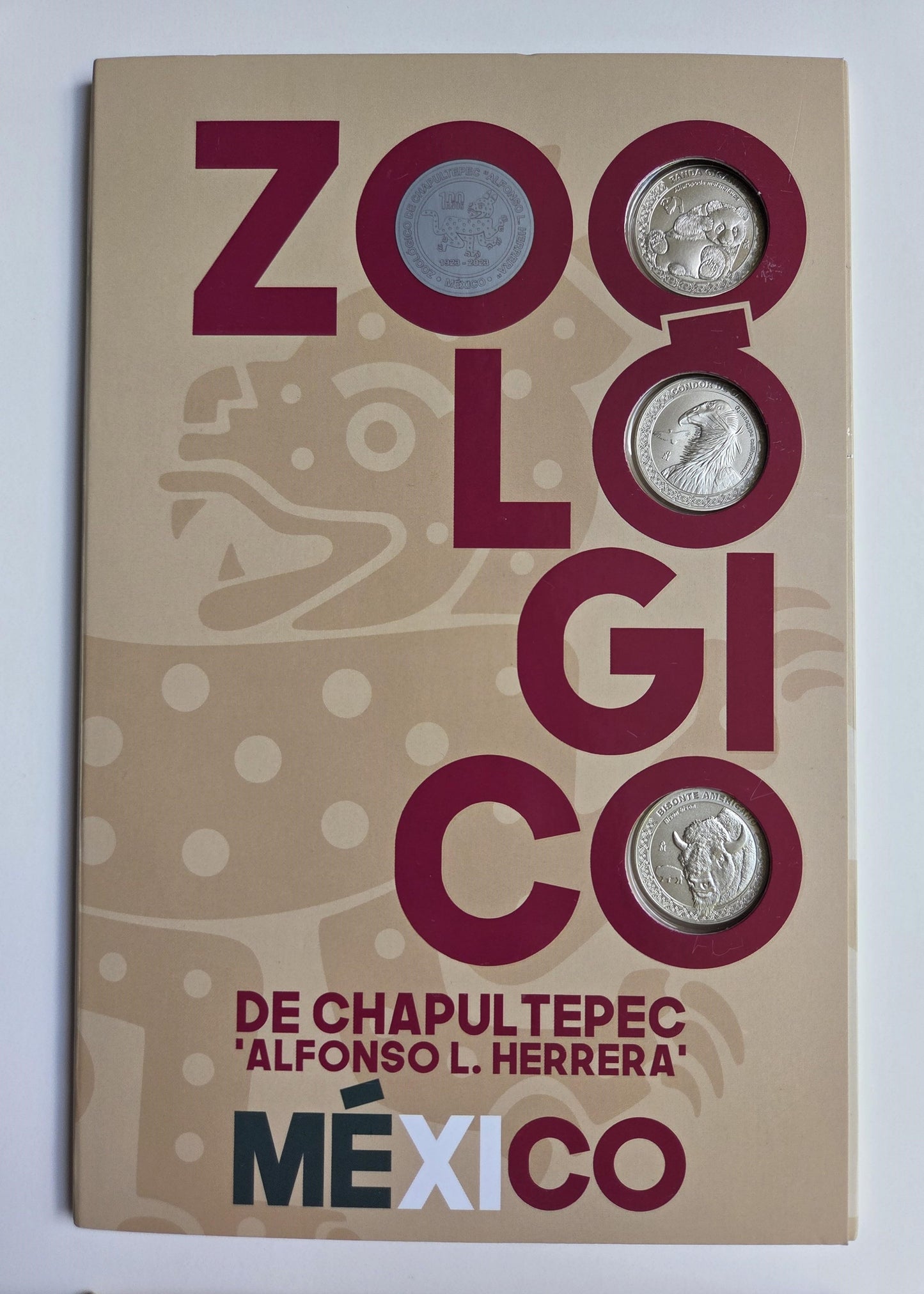 Set de Medallas Conmemorativas del 100º Aniversario del Zoológico de Chapultepec de la Ciudad de México.