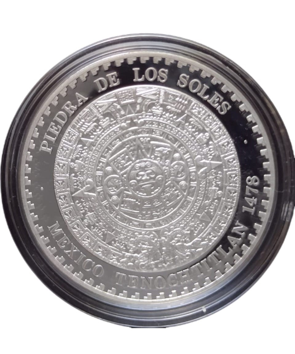 Piedra de los Soles, Medalla de Plata Ley .999