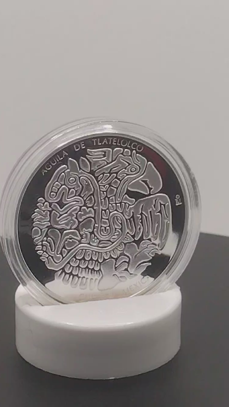 Moneda Coyolxauhqui de Plata .999