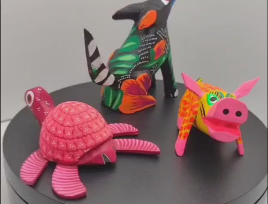 Alebrijes miniatura, Conjuntos de 3 Piezas.